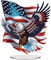 America 250 Years Patriotic Diamond Painting Kit 1776–2026 Commemorative DIY 5D Crystal Diamond Art Kit for Adults Tabletop Home Decor Gift 6.85x7.48 Inch
